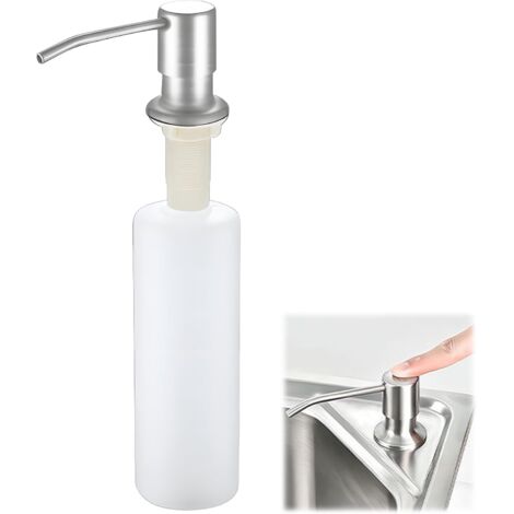 Distributeur de savon - Distributeur de savon intégré - Distributeur de savon pour lavabo - Distributeur de savon intégré avec pompe - Avec flacon de 500 ml - À poser sur le plan de travail...-AquaFor (1/5)