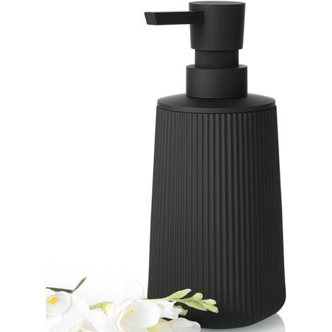 Pompe à savon, pompe à gel hydroalcoolique, avec pompe en acier inoxydable, adaptée aux comptoirs de salle de bain et de cuisine, design rayé.-AquaForge (1/5)