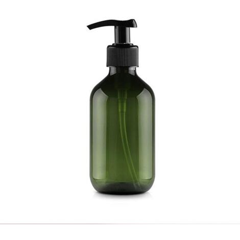 Bouteille en plastique avec pompe - Bouteille à pompe rechargeable de 500 ml - Bouteille de savon pour la cuisine et la salle de bain (verte)-AquaForge (1/5)