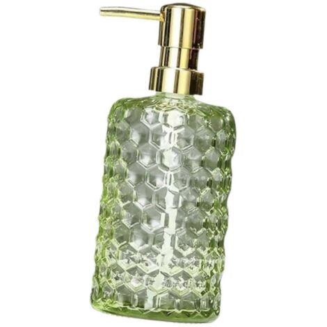 Distributeur de savon en verre, pompe pour gel douche pour salle de bain moderne, réservoir pour liquide douche-AquaForge (1/5)