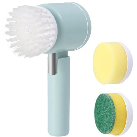 Distributeur de savon, brosse de nettoyage, brosse à vaisselle avec support de rangement, outils de nettoyage de cuisine-AquaForge (1/5)