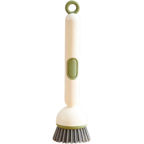 Brosse à vaisselle avec distributeur de savon intégré, brosse de nettoyage pour la cuisine, brosse réglable pour la salle de bain et la cuisine.-AquaForge (1/5)