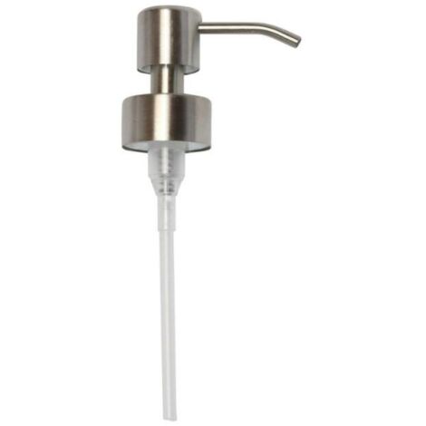 Pompe de rechange pour distributeur de savon, pièce de rechange pour col standard 28/400 (26 mm - 28 mm / 1,02 po - 1,10 po), finition acier inoxydable brossé-AquaForge (1/5)
