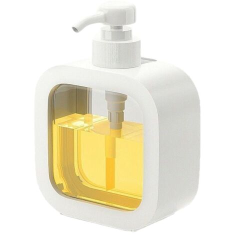 Distributeur de savon, pompe à savon rechargeable pour la cuisine et la salle de bain, distributeur de liquide vaisselle, 300 ml, lot de 4-AquaForge (1/5)