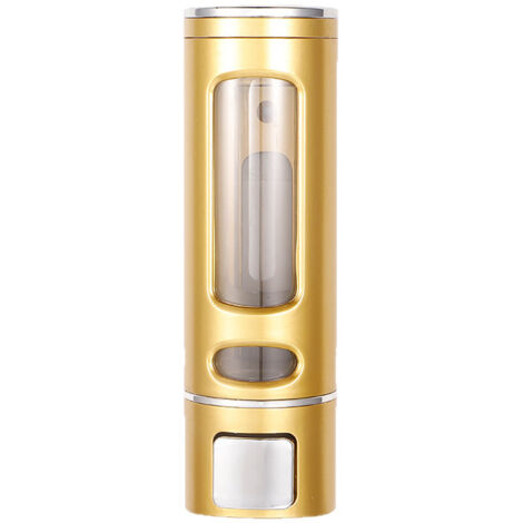 Distributeur de savon mural sans perçage, distributeur transparent de shampoing et de gel douche, adapté aux douches de salle de bain et aux cuisines.-AquaForge