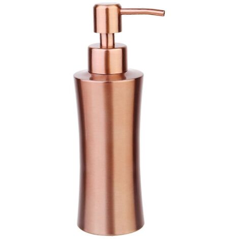 Flacon pompe à savon moussant, distributeur de shampoing portable pour douche, 250 ml, doré, 1 pièce-AquaForge (1/4)