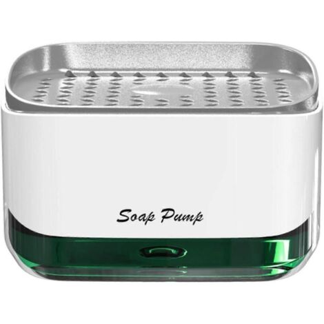 Distributeur de savon GETIT, distributeur de détergent avec porte-éponge, distributeur de savon, distributeur de savon de cuisine-AquaForge (1/4)
