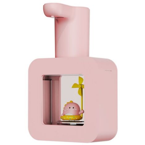 Distributeur de savon à motif dessin animé pour enfants, distributeur de savon automatique rechargeable rose-AquaForge (1/5)