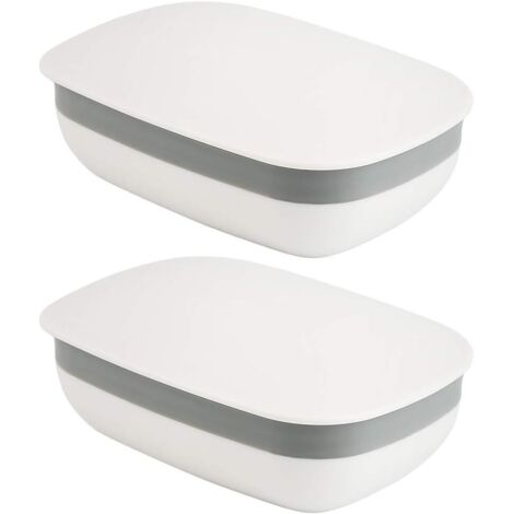 Porte-savon de voyage en plastique, boîte à savon avec couvercle, porte-savon de voyage étanche, portable et anti-fuite (1)-AquaForge (1/5)