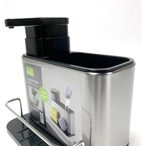 Go Go Gadget - "Organisateurs de cuisine en acier inoxydable : égouttoir à vaisselle, porte-torchons, bac d'égouttage, distributeur de savon."-AquaForge (1/2)