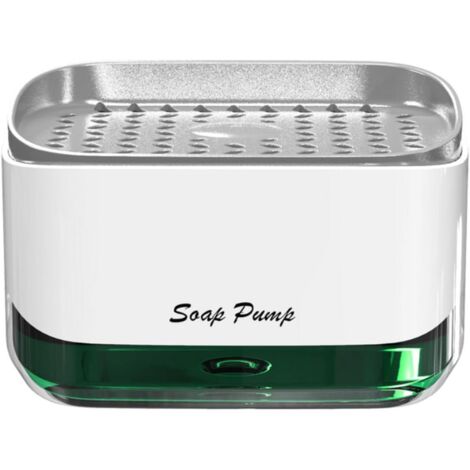 Distributeur de savon, pompe à liquide vaisselle avec porte-éponge, distributeur de savon, pompe à liquide vaisselle pour la cuisine-AquaForge (1/5)