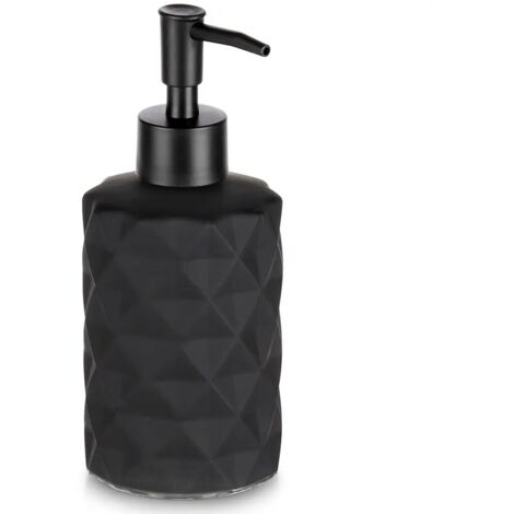 Distributeur de savon en verre noir, capacité de 330 ml-AquaForge (1/5)