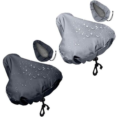 Housse de selle de vélo imperméable avec cordon de serrage, housse de pluie pour selle de vélo, housse de selle de vélo, accessoires de vélo noirs-AquaForge (1/5)