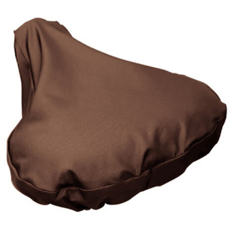 Lot de 2 housses de selle imperméables avec cordon de serrage / Housse de pluie pour selle de vélo, noires-AquaForge (1/5)