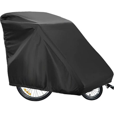 Housse pour remorque à vélo - Housse de rangement imperméable pour remorque à vélo - Tissu Oxford 420D-AquaForge (1/5)