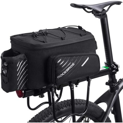 Sacoche de vélo 8L pour porte-bagages, sacoche étanche Reflex, sac bandoulière multi-compartiments, sac de voyage extérieur avec housse de pluie-AquaForge