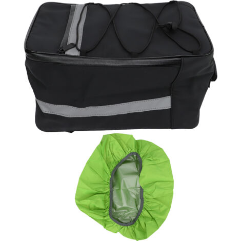 Sacoche de vélo étanche et réfléchissante de 15 L avec porte-bagages et housse de pluie pour le cyclisme en extérieur-AquaForge (1/5)