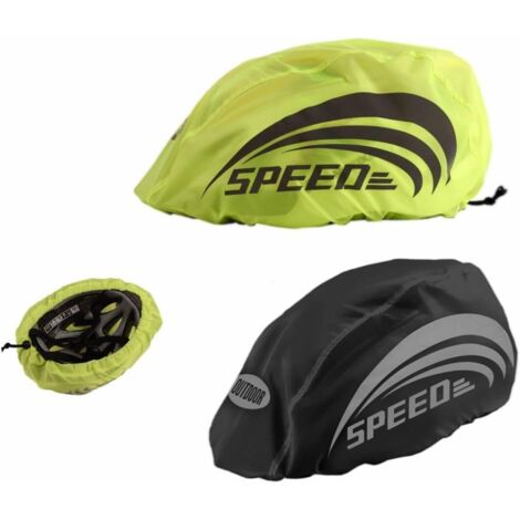 Lot de 2 housses de casque de vélo avec bande réfléchissante haute visibilité, pour adultes et enfants.-AquaForge (1/5)