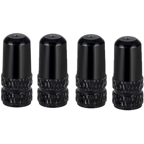 Lot de 4 bouchons de valve Presta, capuchons de valve de vélo en alliage d'aluminium, protection anti-poussière.-AquaForge (1/3)