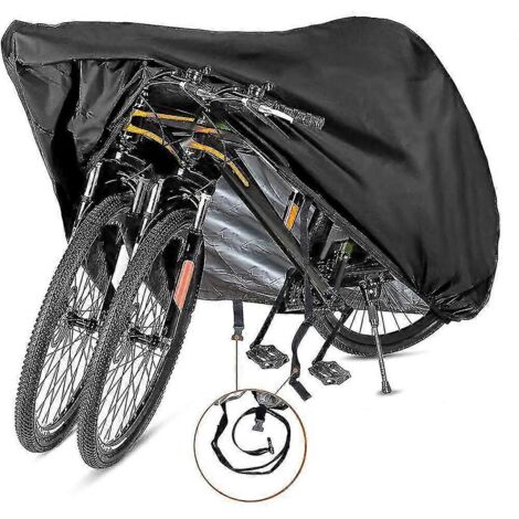 Housse de vélo (1 pièce) pour 2 ou 3 vélos - Housse imperméable pour l'extérieur - Matériau Ripstop 210D offrant une protection constante pour tous types de vélos-AquaForge (1/4)