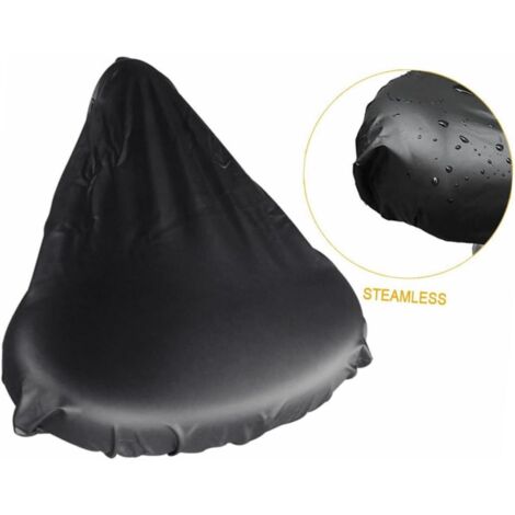 Housse de selle imperméable en gel, style poncho, pour vélo d'appartement, avec poches absorbantes et rembourrage.-AquaForge (1/5)