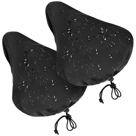 Lot de 2 housses de selle de vélo imperméables, housse de pluie, selle imperméable-AquaForge (1/5)