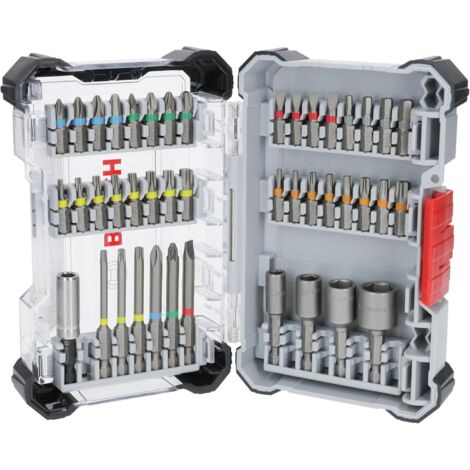 Jeu de 43 embouts de tournevis extra durs, 43 pièces (197 x 110,5 mm, accessoires professionnels pour tournevis et perceuse)-AquaForge (1/2)