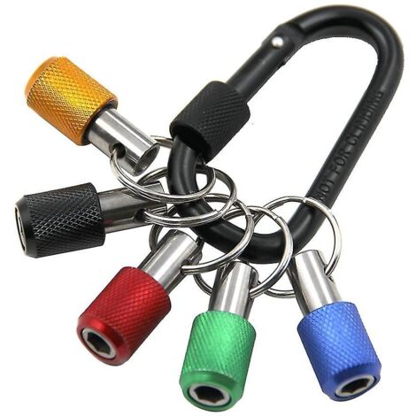 Support pour tournevis hexagonal 1/4 pouce, rallonge pratique, adaptateur pour foret, mousqueton à dégagement rapide-AquaForge (1/5)