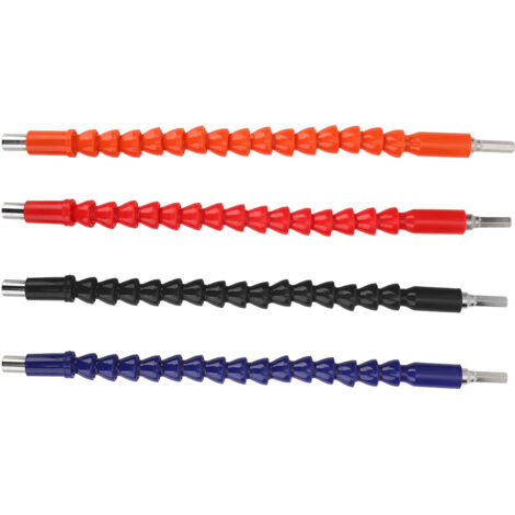 4 rallonges flexibles pour embouts de tournevis et de perceuse, porte-embouts à tige hexagonale de 1/4 pouce-AquaForge (1/5)