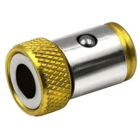 Porte-embout magnétique en alliage, anneau magnétique, porte-embout de tournevis, antirouille, puissant aimant pour embouts de perçage Phillips, jaune, 1 pièce-AquaForge (1/5)