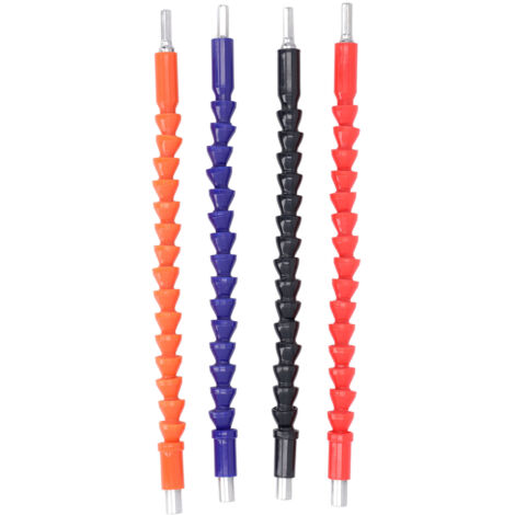 Lot de 4 rallonges souples et flexibles de 29,5 cm (1/4 pouce) pour perceuses et tournevis électriques-AquaForge (1/5)