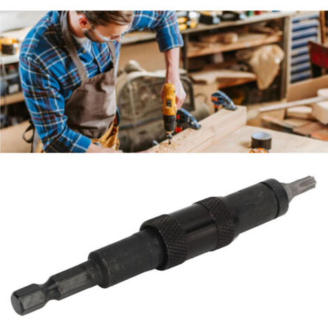 Clé multi-angles miniature 10 en 1, tournevis à dégagement rapide 1/4 pouce et 10 forets inclus pour réparations manuelles et bricolage. Ensemble d'outils entièrement noir.-AquaForge (1/5)