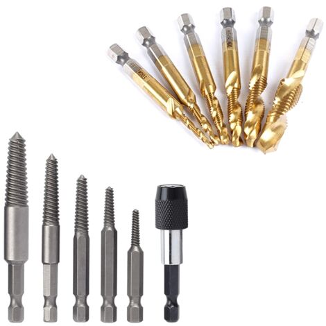 Kit de 15 extracteurs de vis cassées, foret inclus.-AquaForge (1/5)
