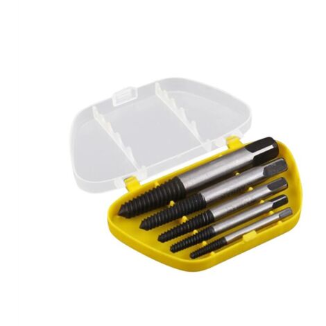 Extracteur de vis cassées et endommagées (lot de 5) - Foret de centrage inclus - Outil de démontage facile des boulons endommagés-AquaForge (1/5)
