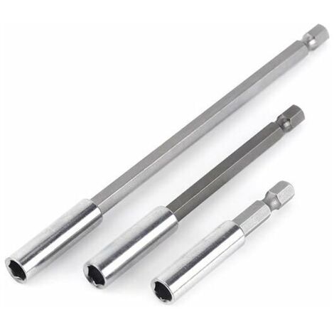 Mandrin de perceuse en 3 parties avec fixation hexagonale, mandrin magnétique pour perceuse-visseuse - extension de 6,35 mm (1/4")-AquaForge (1/5)