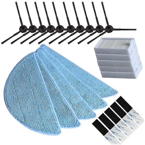 Accessoires pour aspirateurs (5 groupes) : balais, filtres, brosses latérales et raclettes-AquaForge