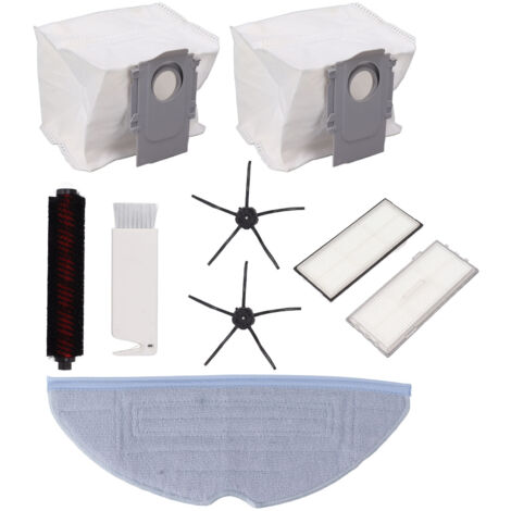 Accessoires pour balai : sac à poussière avec filtre, brosse latérale, balai lavable, brosse de nettoyage, brosse autonettoyante pour balai G10S Pro-AquaForge (1/5)