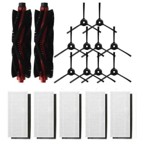 Kit d'accessoires de 17 pièces pour aspirateur robot Lefant M301, M201, M501-A et T800 : filtre, brosse principale et brosses latérales.-AquaForge (1/5)