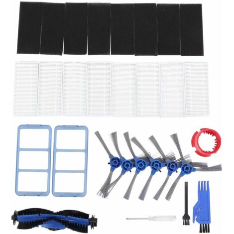 Brosse latérale de protection, rouleau, filtre et éponge pour balayeuse Robovac 11S 30-AquaForge (1/5)