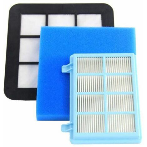 Kit de filtres de rechange pour aspirateur compact Philips FC9331/09, FC9332/09 et FC8010/01 Power Pro-AquaForge (1/5)