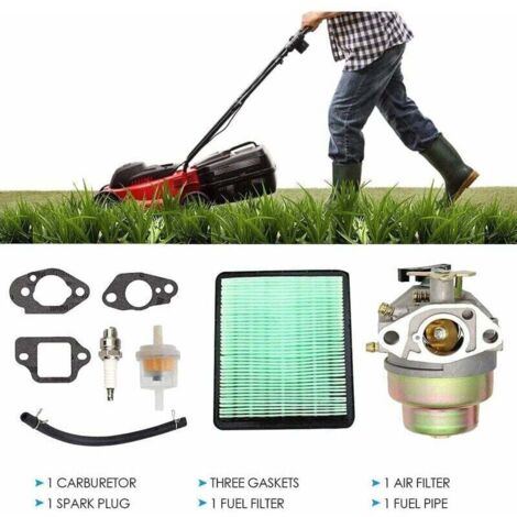 Kit de carburateur pour tondeuse à gazon Honda GCV135 GCV160 GC135 GC160 HRB216 HRT216, pièces de rechange pour coupe-bordures, avec filtre à air et filtre à carburant.-AquaForge (1/4)