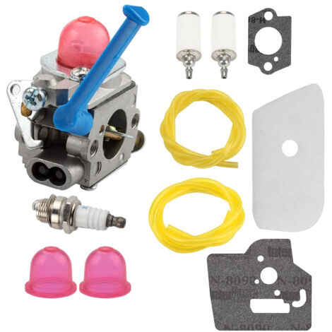Carburateur 128LD compatible avec les débroussailleuses Husqvarna 124L, 125E, 125C, 125L et 125LD Craftsman (kit de coupe avec filtre à air).-AquaForge