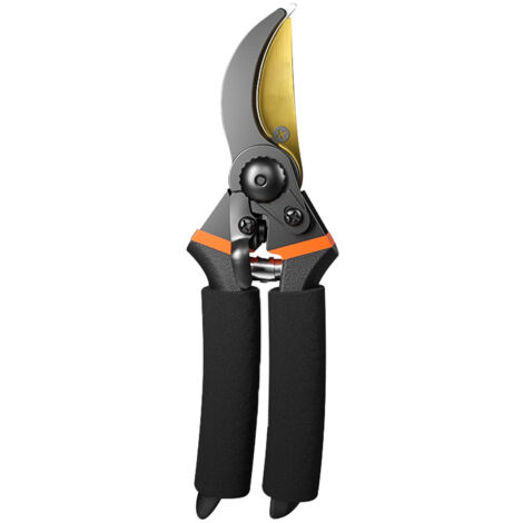 Sécateur avec lame en acier titane, lame en acier inoxydable antirouille, poignée ergonomique antidérapante, outil de jardin pour la taille des branches et-AquaForge (1/5)