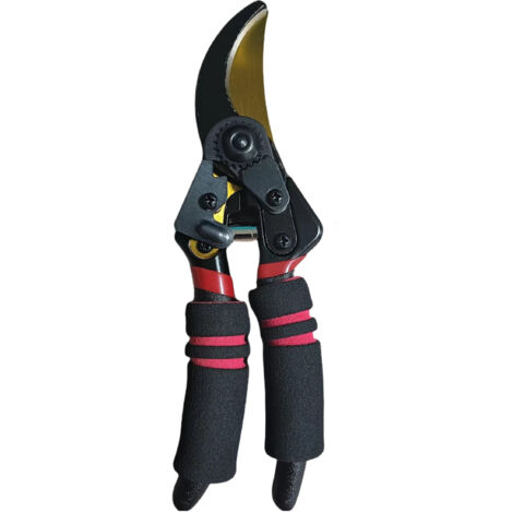 Sécateur professionnel robuste en acier au carbone avec lames SK-5 affûtées - Outil de taille et de jardin adapté à une utilisation domestique et à l'aménagement paysager.-AquaForge (1/5)