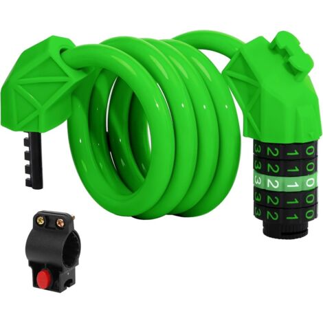 Antivol de vélo - Chaîne antivol - 1,1 m x 11 mm - Cadenas à combinaison-AquaForge (1/5)