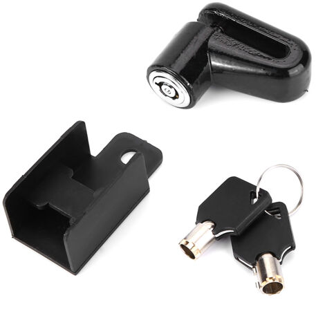 Antivol de vélo en métal pour freins à disque, cadre en plastique, clés noires-AquaForge (1/5)
