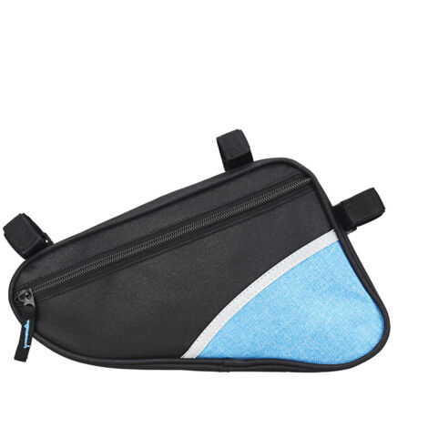 Sacoche triangulaire bleue imperméable pour vélo – Sacoche de cadre, sacoche triangulaire pour antivol de vélo, protection contre la pluie – Sacoche de cadre de vélo-AquaForge (1/5)