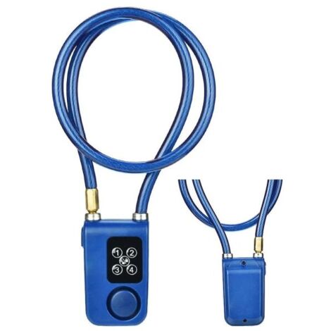 Cadenas antivol intelligent étanche, compatible Bluetooth et à code, avec alarme pour porte de vélo-AquaForge (1/5)