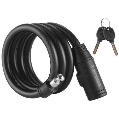 Antivol de vélo avec câble de sécurité à clé, antivol pour vélos et véhicules électriques-AquaForge (1/5)