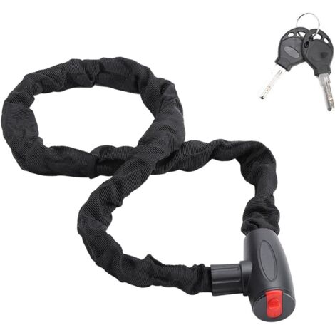 Antivol pour VTT - Chaîne antivol pour vélos électriques et motos - 60 cm avec 2 clés-AquaForge (1/5)